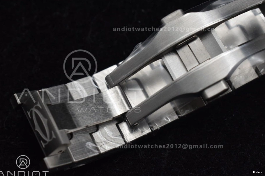 MIYOTA 1:1 Cartier Black Best 40mm on Dial SS Santos Gray Edition 9015 SS de Bezel Bracelet BVF 0401